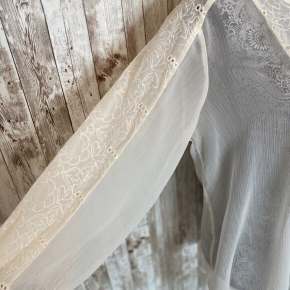 Women's Jessica Simpson BoHo Peasant Blouse size Large - Picture 3 of 7